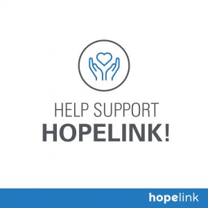 Social post example that says: Help support Hopelink!