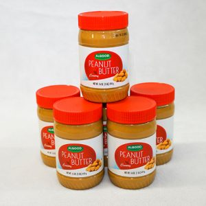 Jars of peanut butter
